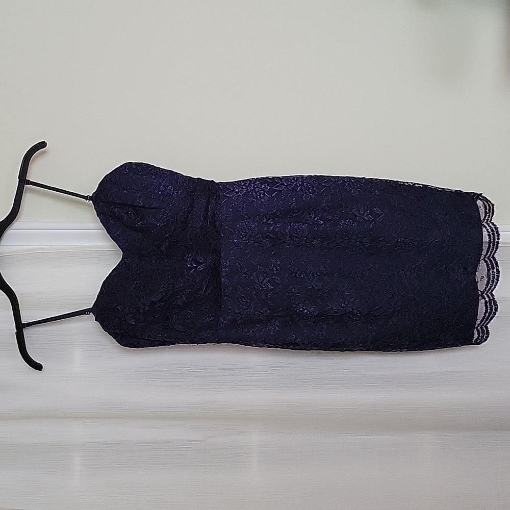 Liliana Navy Lace Cocktail Dress